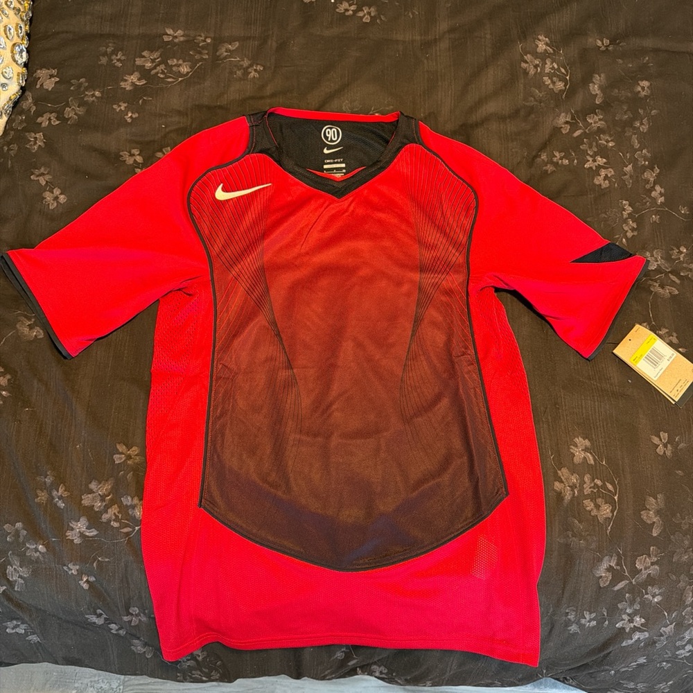Nike Total90 Red and Black Jersey
